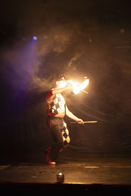 Mouse, fire performance at Dante's Sinferno — frame 12